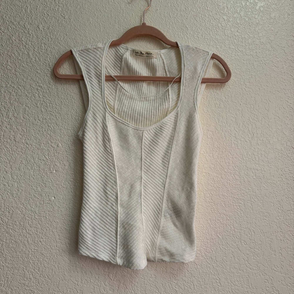 Free People x We The Free Boss Babe Ribbed Jersey Tank - Picture 3 of 6